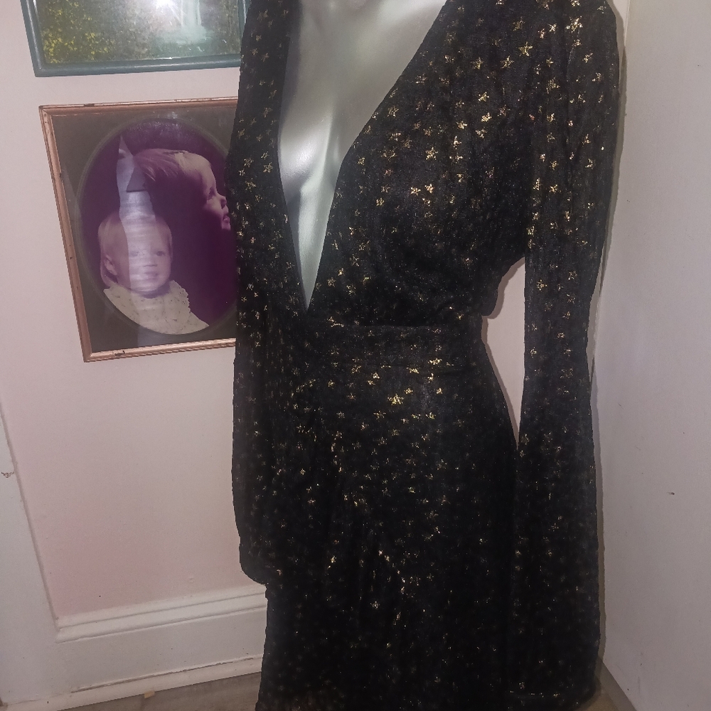 GORGEOUS Mini Dress with Gold Stars